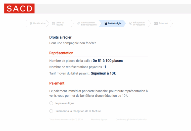 Information sur vos futures déclarations SACD